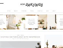 Tablet Screenshot of newdarlings.com